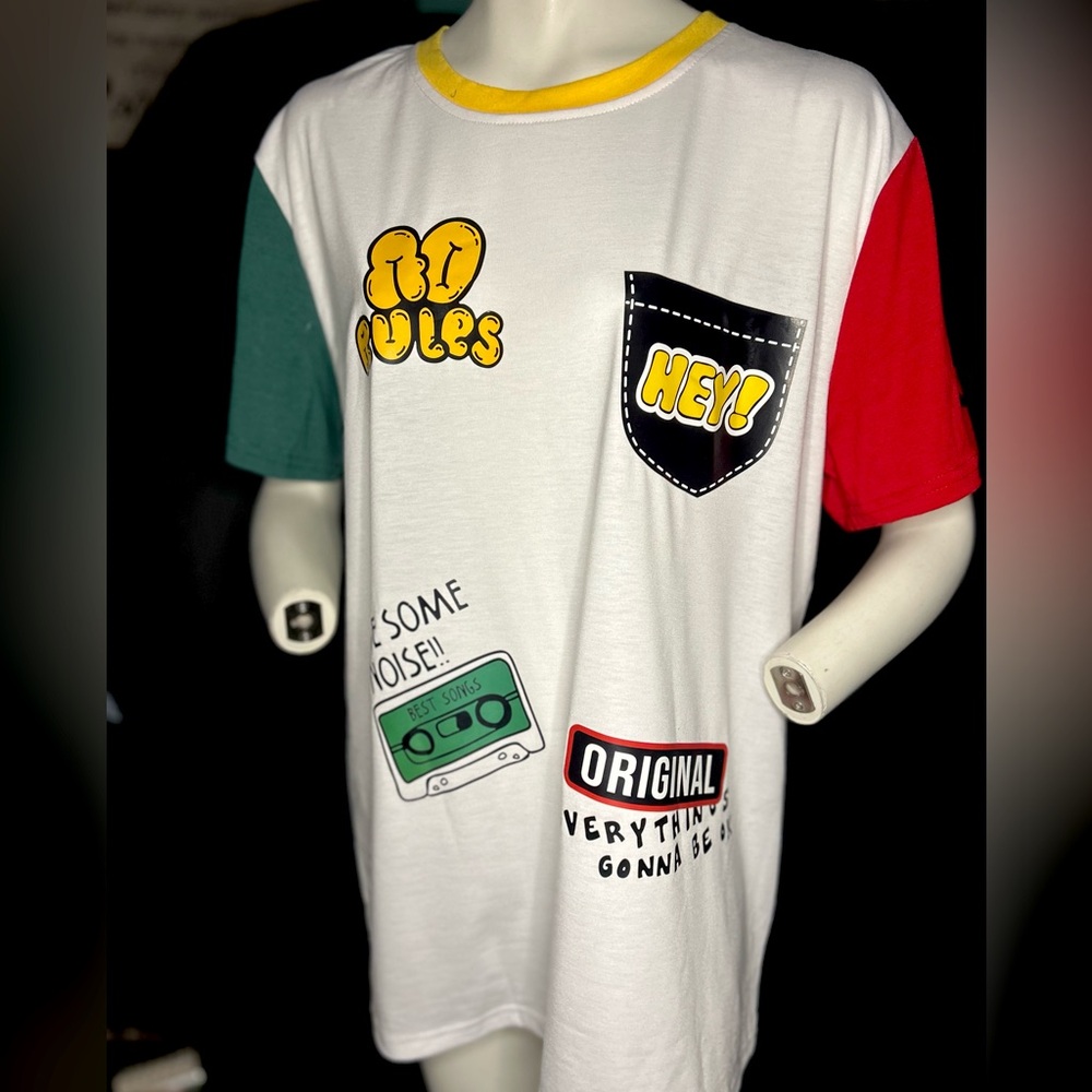 Colorful Graphic Short Sleeve Tee